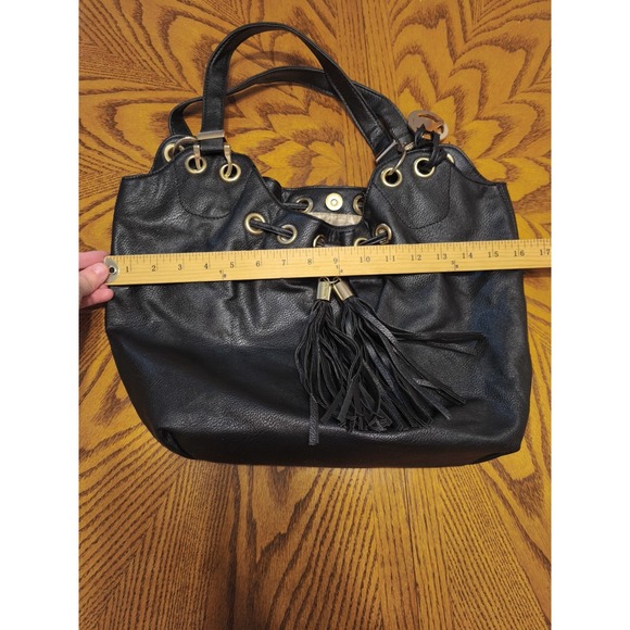 MICHAEL Michael Kors Women BLACK Leather Bucket Bag One Size - Picture 8 of 9